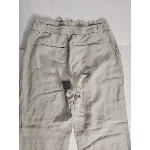 Anthropologie Cartonnier Tie-Waist Linen Trousers Pants Sz XS High Rise Career - Picture 10 of 11